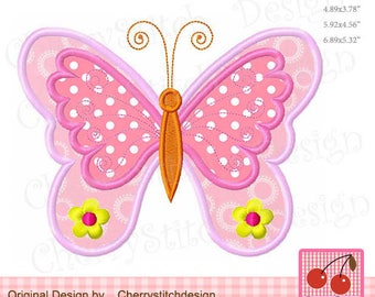 Embroidery Butterfly Machine Embroidery Applique SPR23