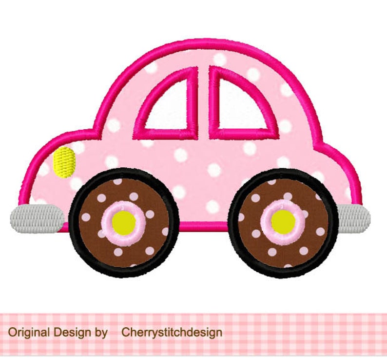Embroidery Design Car Machine Embroidery Applique Etsy