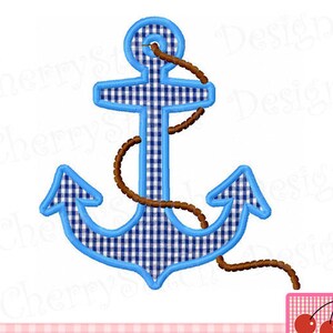 Anchor Machine Embroidery Applique Design