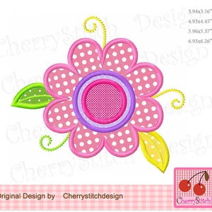 Flower Spring Flower Machie Embroidery Applique Design SPR33