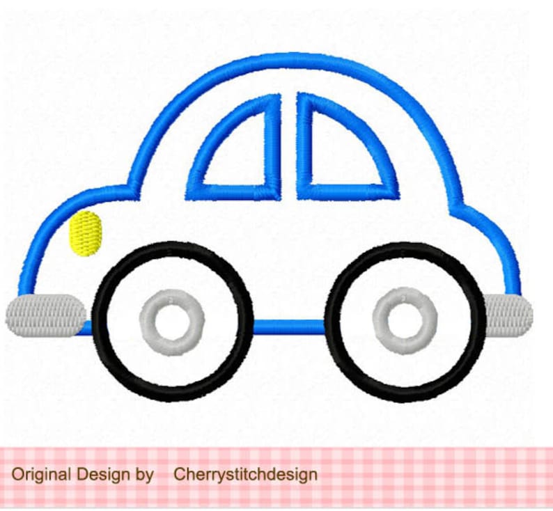 Embroidery design car machine embroidery applique  etsy