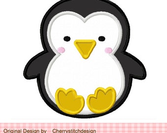 Penguin Baby Penguin Machine Embroidery Applique