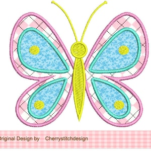 Embroidery Design Butterfly Applique Machine Embroidery Design SPR18