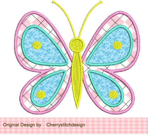 Embroidery Design Butterfly Applique Machine Embroidery Design Etsy