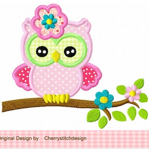 Owl Embroidery Machine Applique