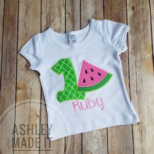 Watermelon Machine Embroidery Applique image 3