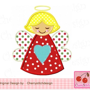 Angelo di Natale ricamo natalizio applique design CH0012