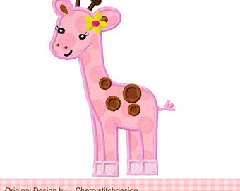 Embroidery Design Giraffe Animal Machine Embroidery Applique Design for girls