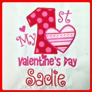 My 1st Valentine's Day Machine Embroidery Applique Design image 5