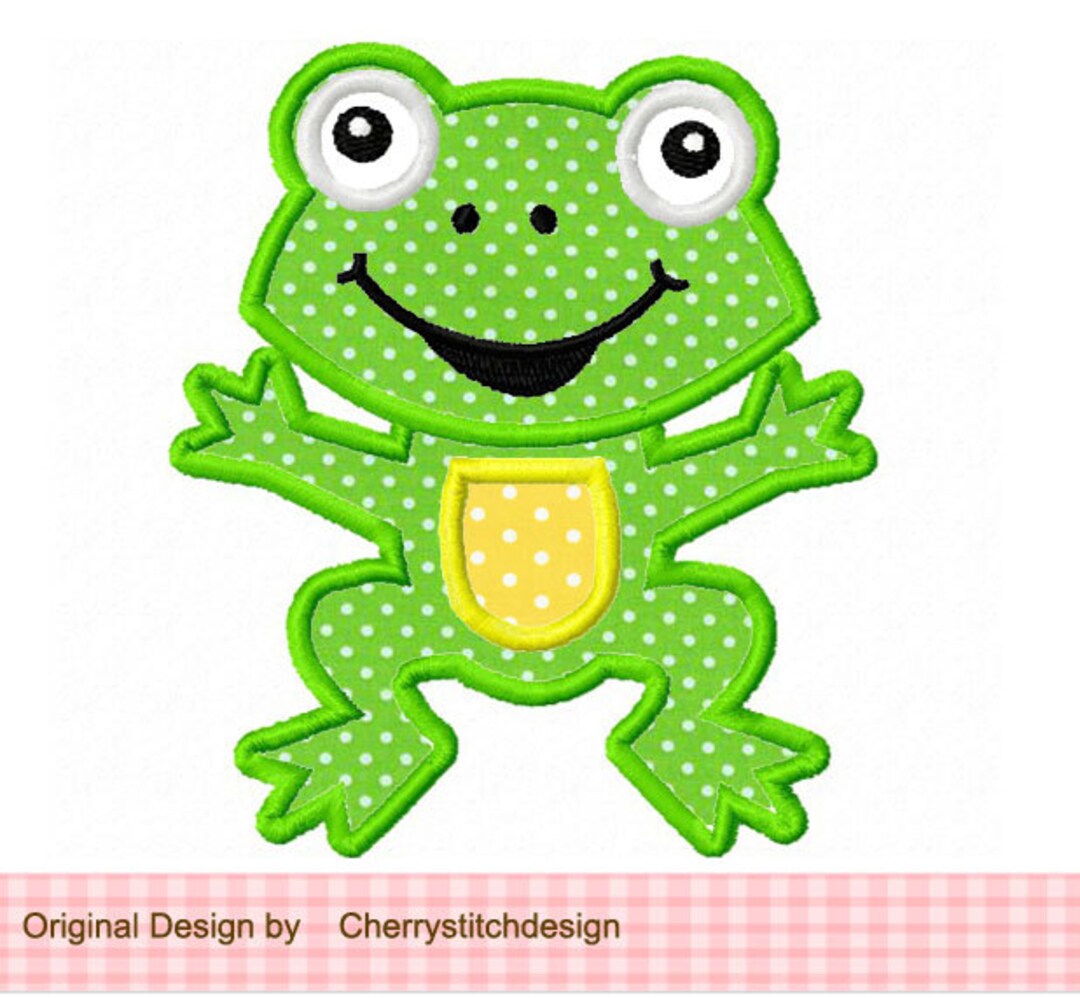 Sewing Machine Frog Embroidery Frog Machine Embroidery Applique - Etsy