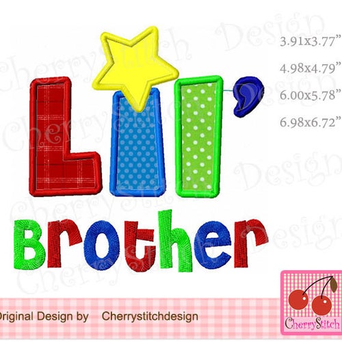Bro Applique 2Pc Set