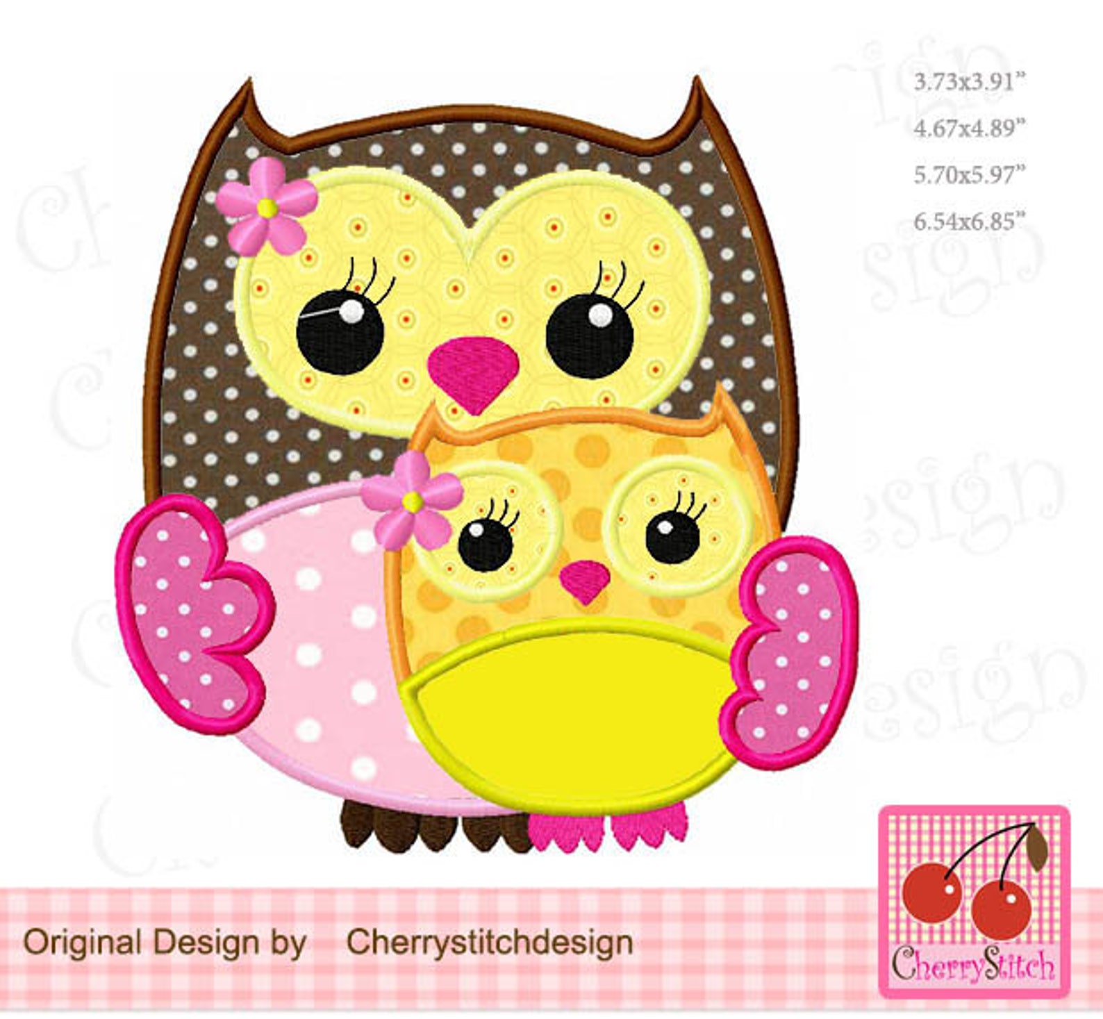 Owls mom and baby machine jessecmault applique design for baby etsy Owls mom and baby machine jessecmault applique design for baby etsy