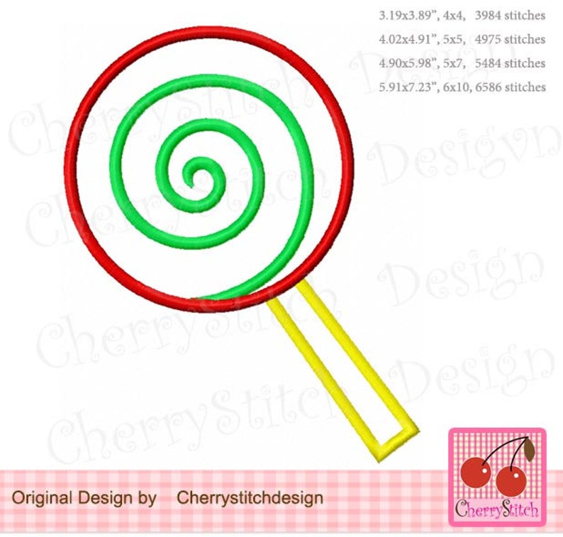 Lollipop swirl lollipop machine embroidery design applique  etsy Lollipop swirl lollipop machine embroidery design applique  etsy