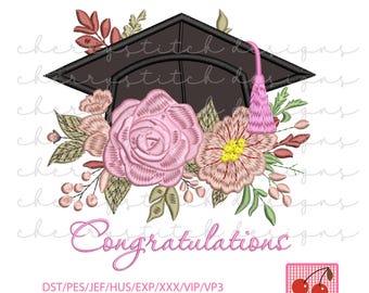 Embroidery & Applique: Graduation Cap and Bow Patterns for Crafts