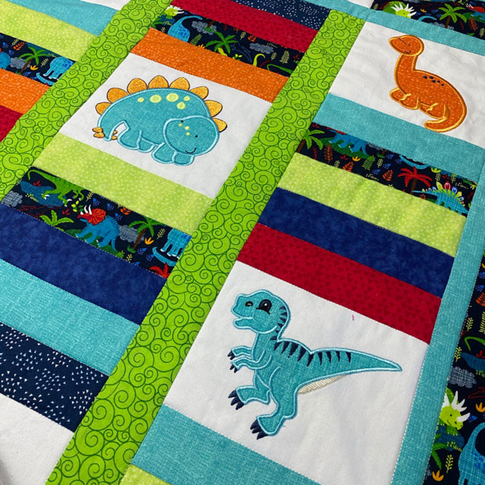 Dinosaur Animal Machine Embroidery Applique Design AN0212 | Etsy
