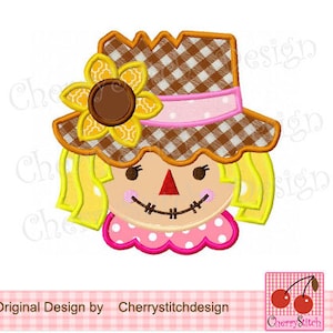 Scarecrow  Machine Embroidery Applique Designs - 4x4 5x5 6x6&quot;