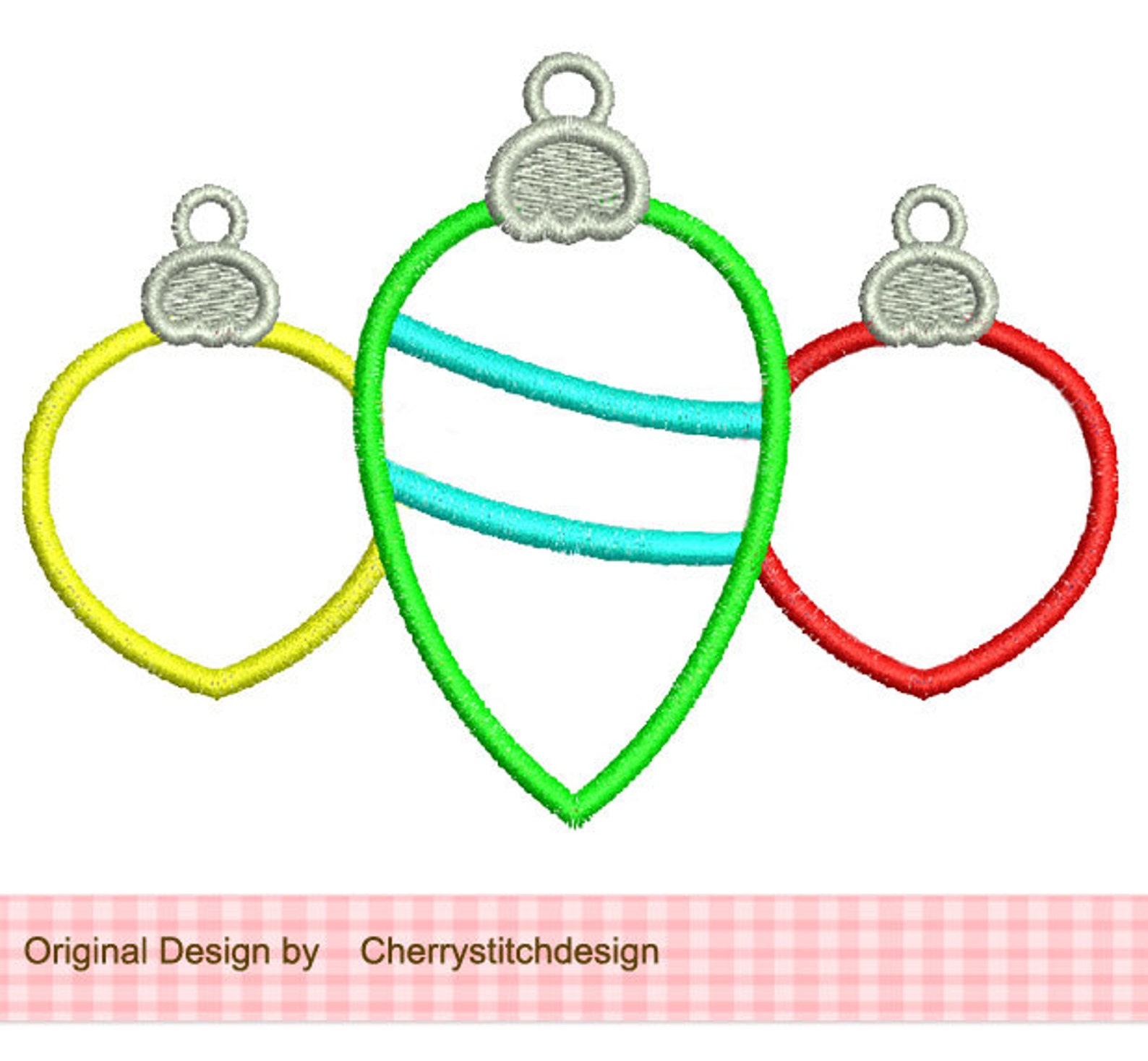 Christmas Ornaments Machine Embroidery Applique Design Etsy