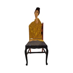 Modigliani&#39;s &quot;Jeanne Hebuterne in a Yellow Sweater&quot; chair by Artist Todd Fendos