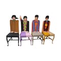 The Beatles Yellow Submarine Artwork upcycled chairs by Todd Fendos