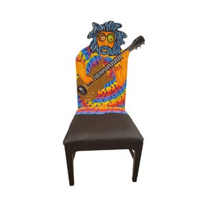 Jerry Garcia Grateful Dead chair painted by Artist Todd Fendos