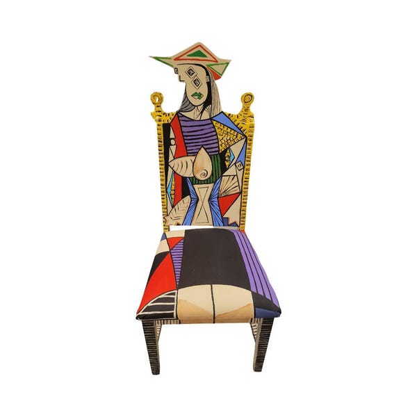 Picasso Femme au Jardin chair painted by Artist Todd Fendos