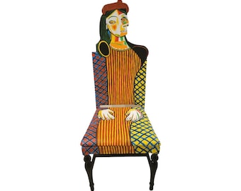 Picasso Femme au beret Rouge chair by Todd Fendos