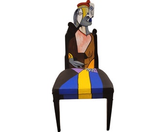 Picasso Untitled 1937 chair painted by artist Todd Fendos