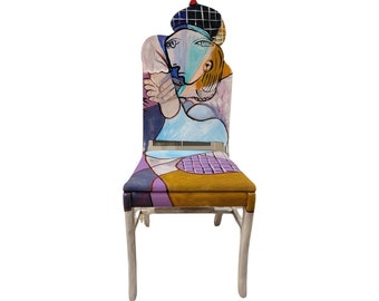 Picasso "Portrait du Femme au Beret Esossais 1937" chair by Artist Todd Fendos