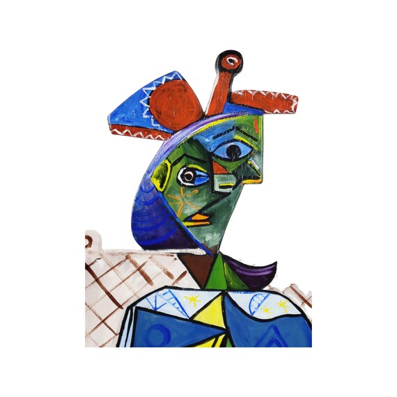 Picasso Femme Assise Dans Un Chair by Artist Todd Fendos - Etsy