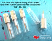 1.2ml Mini Eyeliner Empty Bottle Eyelash Growth Bottle Nutrient Solution Bottle False Eyelashes Glue Bottle Sample Empty Bottle Serum Tube