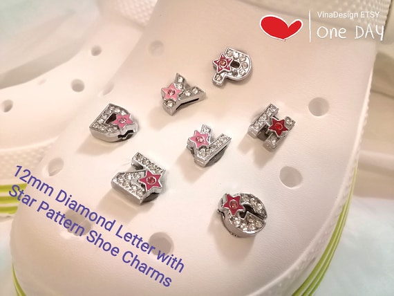 Buy Small Diamond Star Letter Shoe Charm Crocs Shoes Diamond