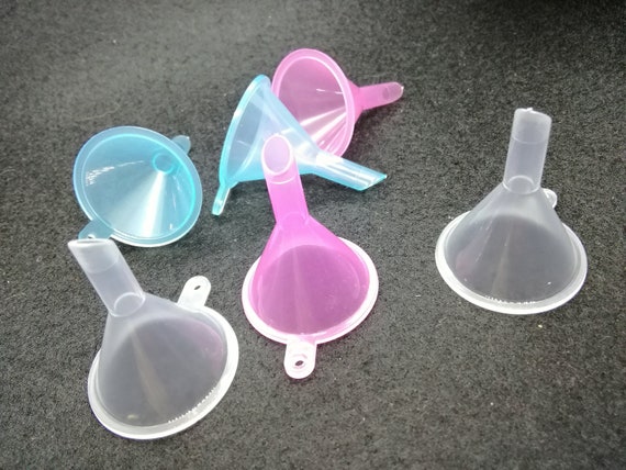 Set Metal Plastic Mini Funnel Perfume Fill Small Funnel Liquid Dispensing  Tool