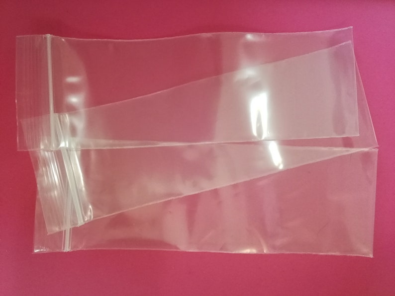 15cm x 5cm Long Plastic Ziplock Bag Rectangle Shape Thick Plastic Zip Lock Bag Storage Plastic Bag 6 x 2 Ziplock Bag Reusable Plastic Bag