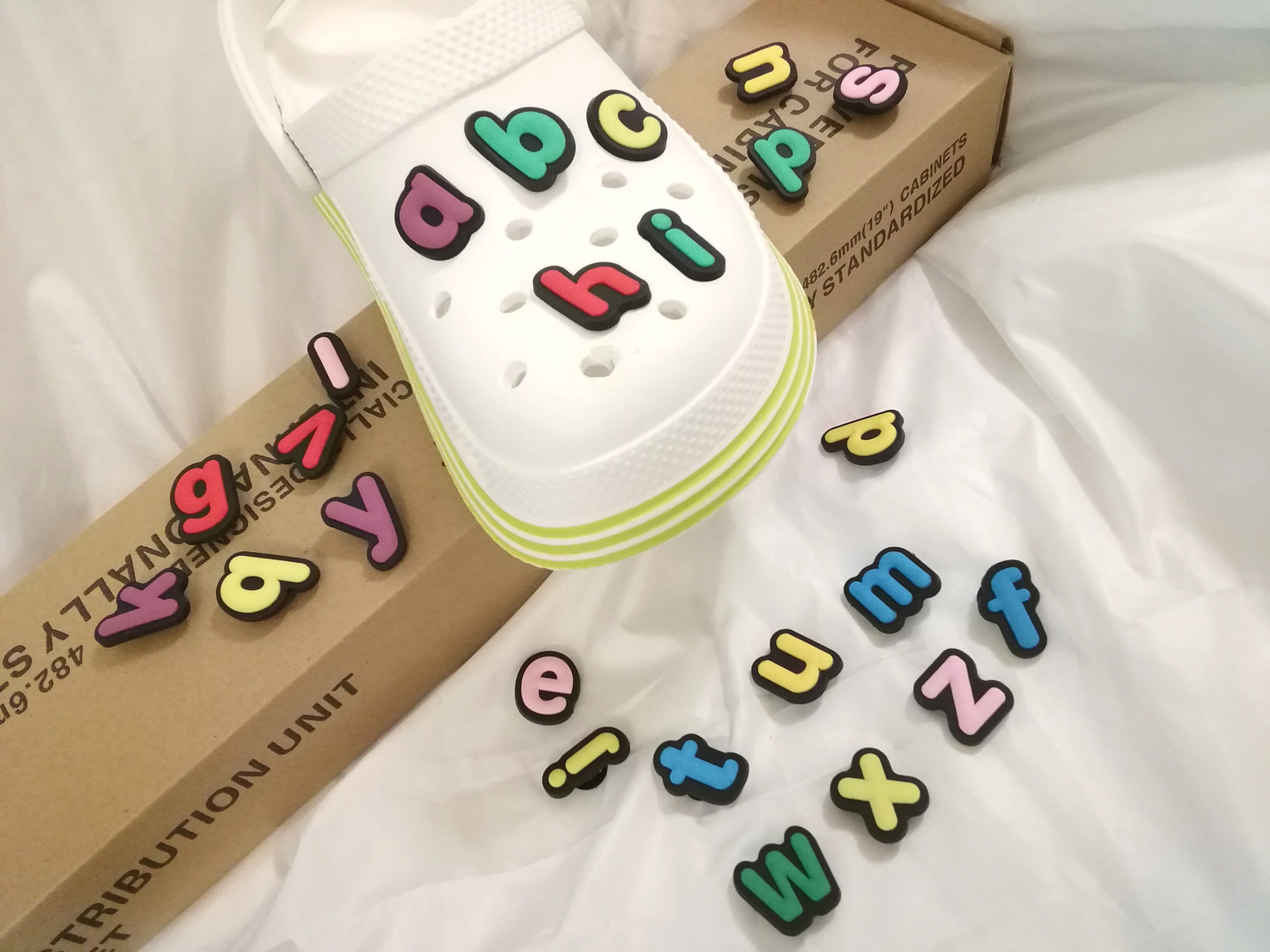 Discontinued Items SMALL LETTER a z Plastic Crocs Shoes Letter