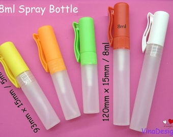8ml Colorful Plastic Perfume Bottle with Clip Perfume Small Empty Bottle Perfume Spray Empty Bottle Spray Bottle Perfume Atomizer Bottle