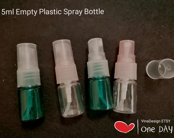 0.17oz / 5ml Empty Plastic Spray Bottle Green Spray Bottle Small Perfume Spray Bottle Plastic Small Spray Bottle Pink Small Cosmetic Bottle