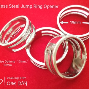 Stainless Steel Jump Ring Opener Open Jump Ring Tool Metal Jump Ring Opener 19mm Jump Ring Opener 17mm Jump Ring opener Small Jump Ring Tool