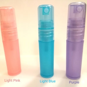 LESS 10% 60 pcs Small 3ml Empty Spray Bottle Color Plastic Perfume Bottle CLEARANCES Spray Perfume Travel Container Perfume Atomizer Bottle