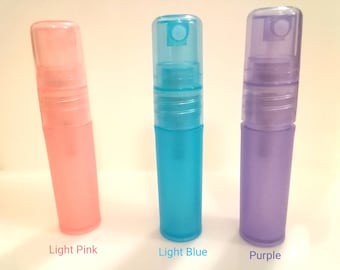 LESS 10% 60 pcs Small 3ml Empty Spray Bottle Color Plastic Perfume Bottle CLEARANCES Spray Perfume Travel Container Perfume Atomizer Bottle