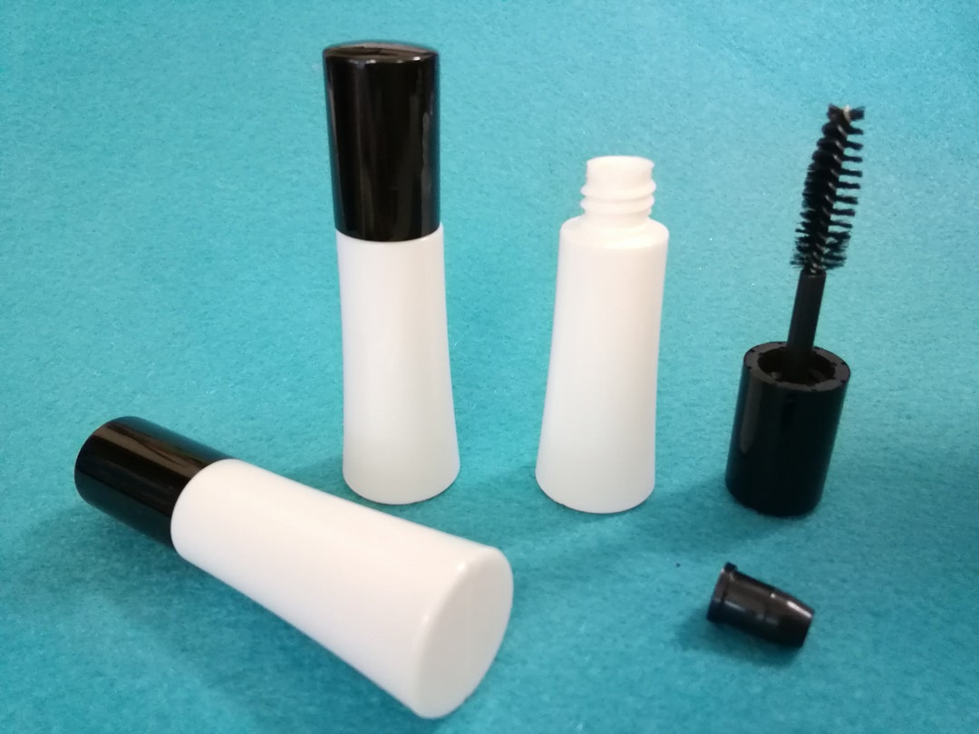 7ml/0.23oz Empty Plastic Black/white Tower Shape Mascara Tube Small