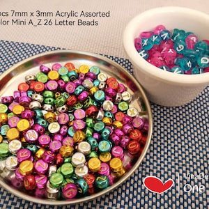 FreeShipping 100pcs 7mmx3mm Acrylic Assorted Color A_Z 26 Letter Bead Alphabet Plastic Bead Metal Look Letter Bracelet Bead Mini Letter Bead