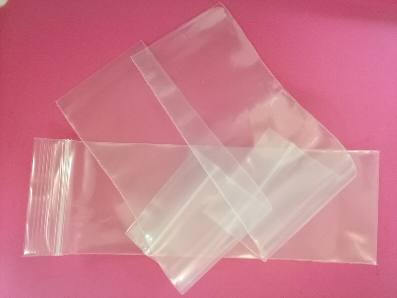 15cm x 5cm Long Plastic Ziplock Bag Rectangle Shape Thick Plastic Zip Lock Bag Storage Plastic Bag 6 x 2 Ziplock Bag Reusable Plastic Bag