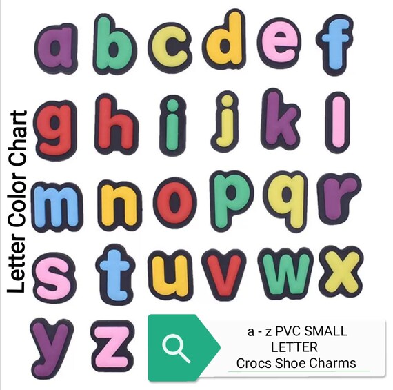 Discontinued Items SMALL LETTER a z Plastic Crocs Shoes Letter