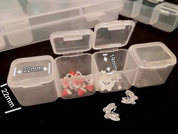 FREE SHIPPING 28 Compartment Storage Box Nail Charm Storage Box