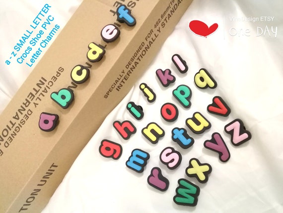 Discontinued Items SMALL LETTER a Z Plastic Crocs Shoes Letter Charms  Colorful Shoe Letter Charn Small Alphabets Charm Shoe Charms Crocs -   Sweden