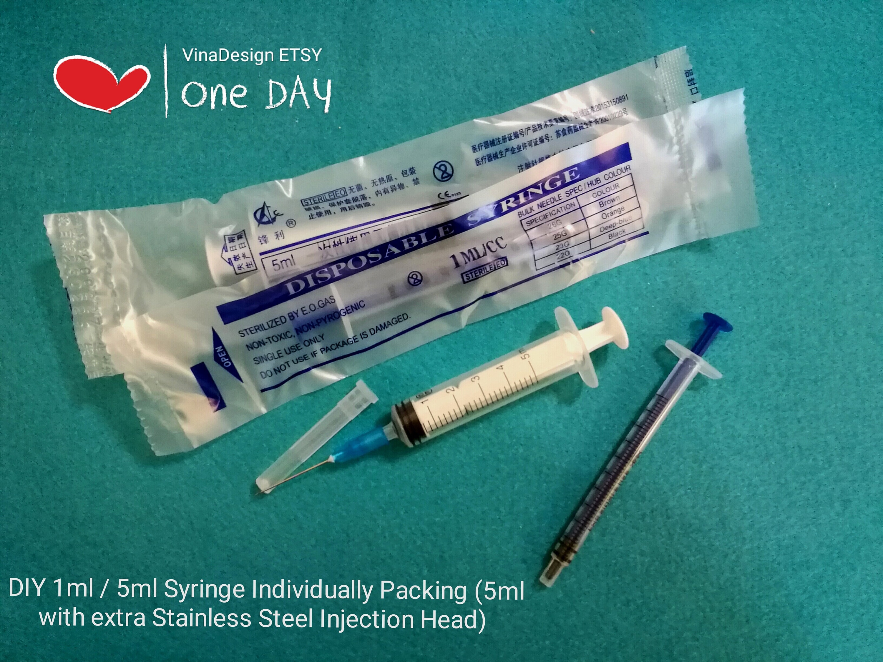 Plastic White 1ml Syringe With 23G Needle, For Hospital