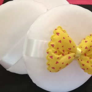 1 pcs Super BIG & THICK Powder Puff 130mmx30mm 3D Bow Powder Puff Huge White Powder Puff Big Body Powder Puff 5 inch Giant Soft Powder Puff
