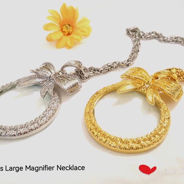 Magnifier Necklace Etsy
