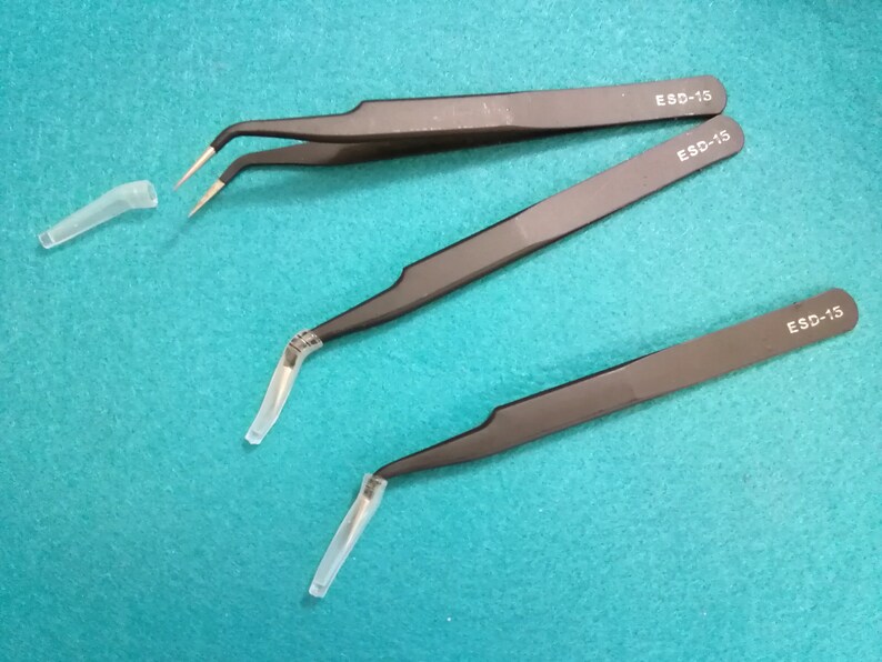 125mm Long Sharp Stainless Steel Curved Tweezers Anti Etsy