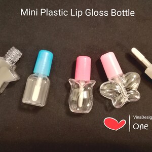 Mini Plastic Flower Shape Empty Lip Gloss Bottle Plastic Star Lip Glaze Bottle Mini Square Lip Gloss Bottle Plastic Butterfly Shape Bottle